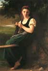 Bouguereau - The Knitting Girl